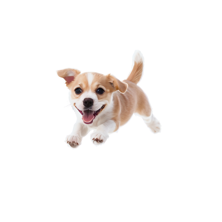 Happy Small Dog Jumping Png 06252024 PNG image