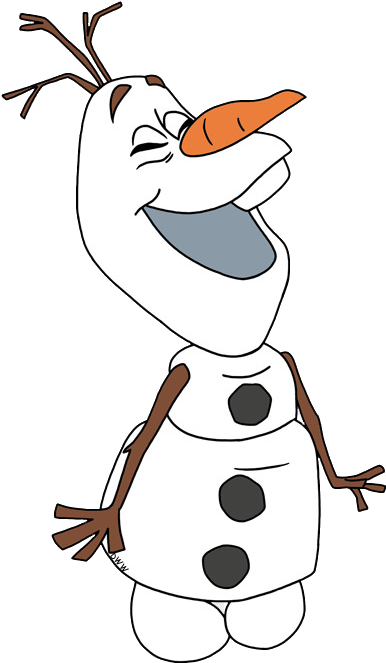 Happy_ Snowman_ Clipart_ Vector PNG image