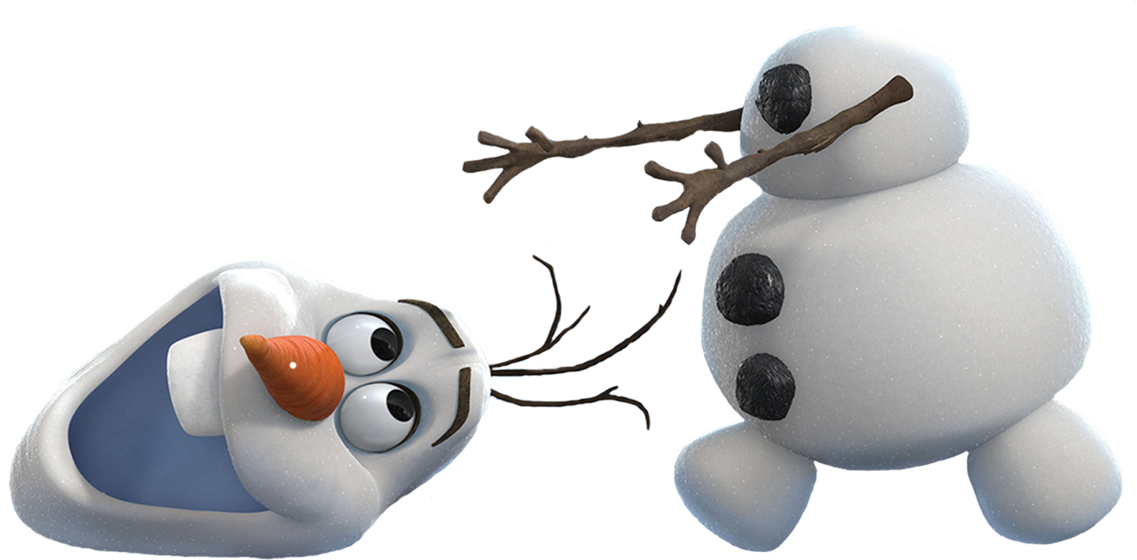 Happy Snowman Olaf PNG image