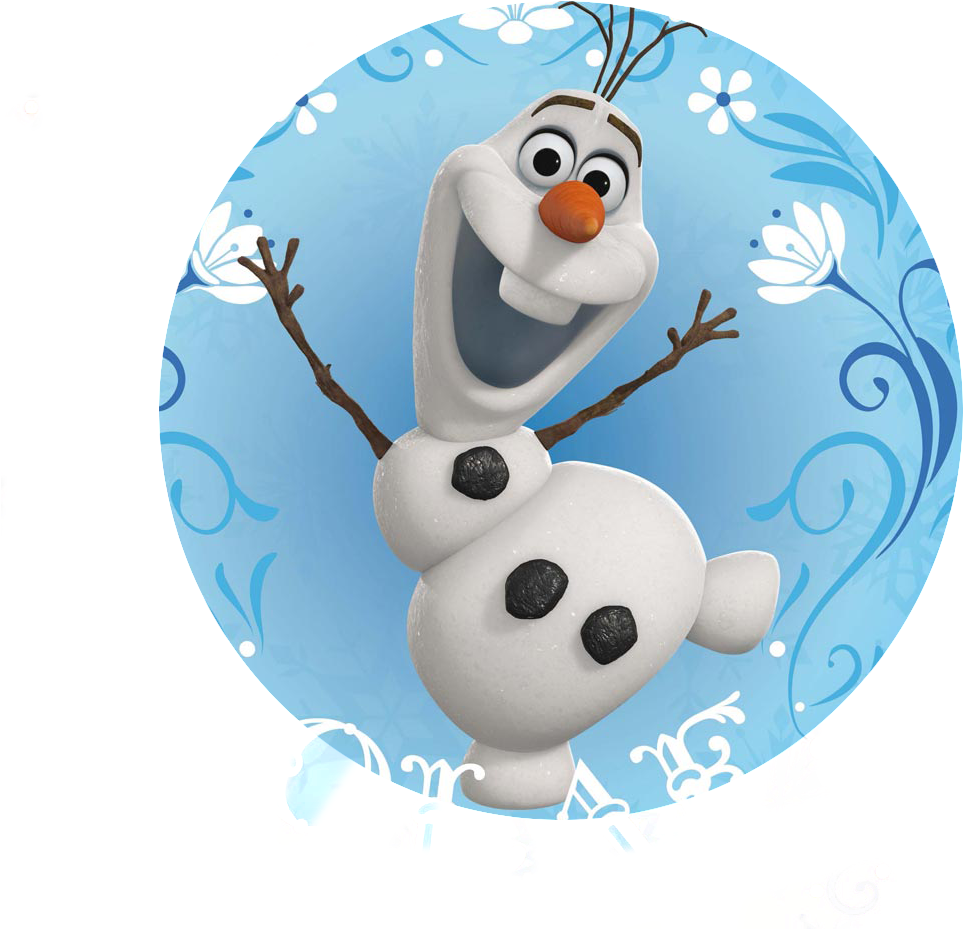 Happy Snowman Olaf Frozen PNG image