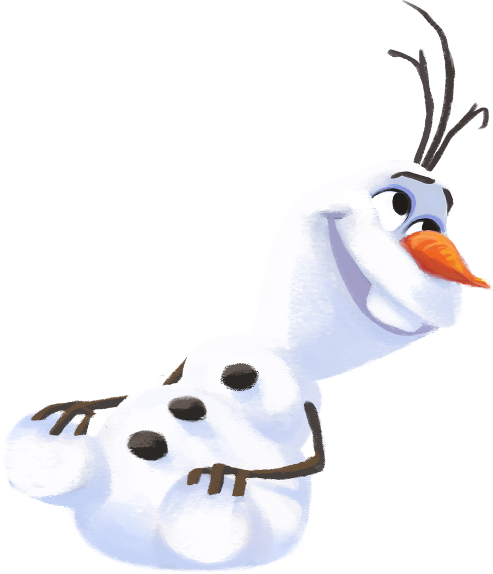 Happy Snowman Olaf Illustration PNG image