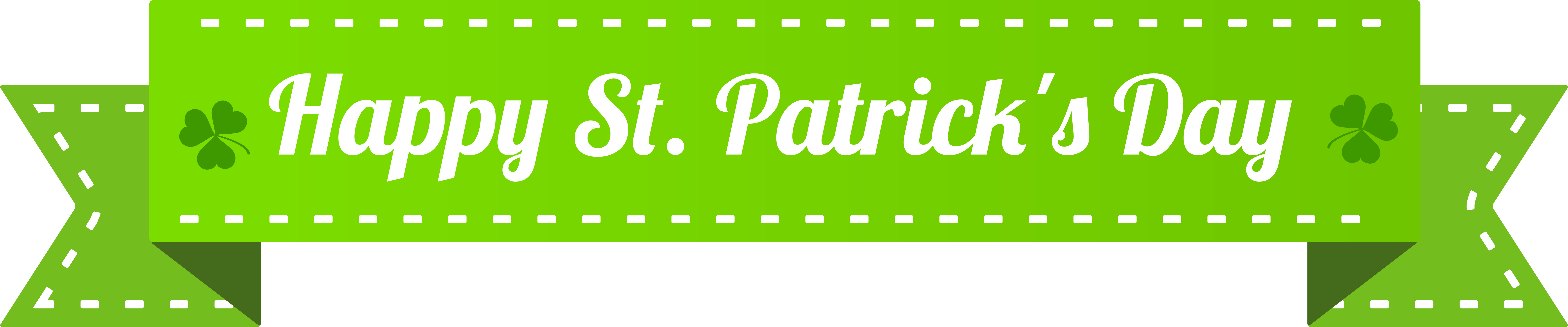 Happy St Patricks Day Banner PNG image