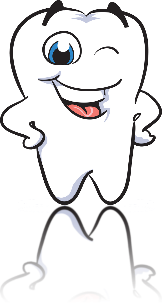 Happy Tooth Cartoon Character PNG image