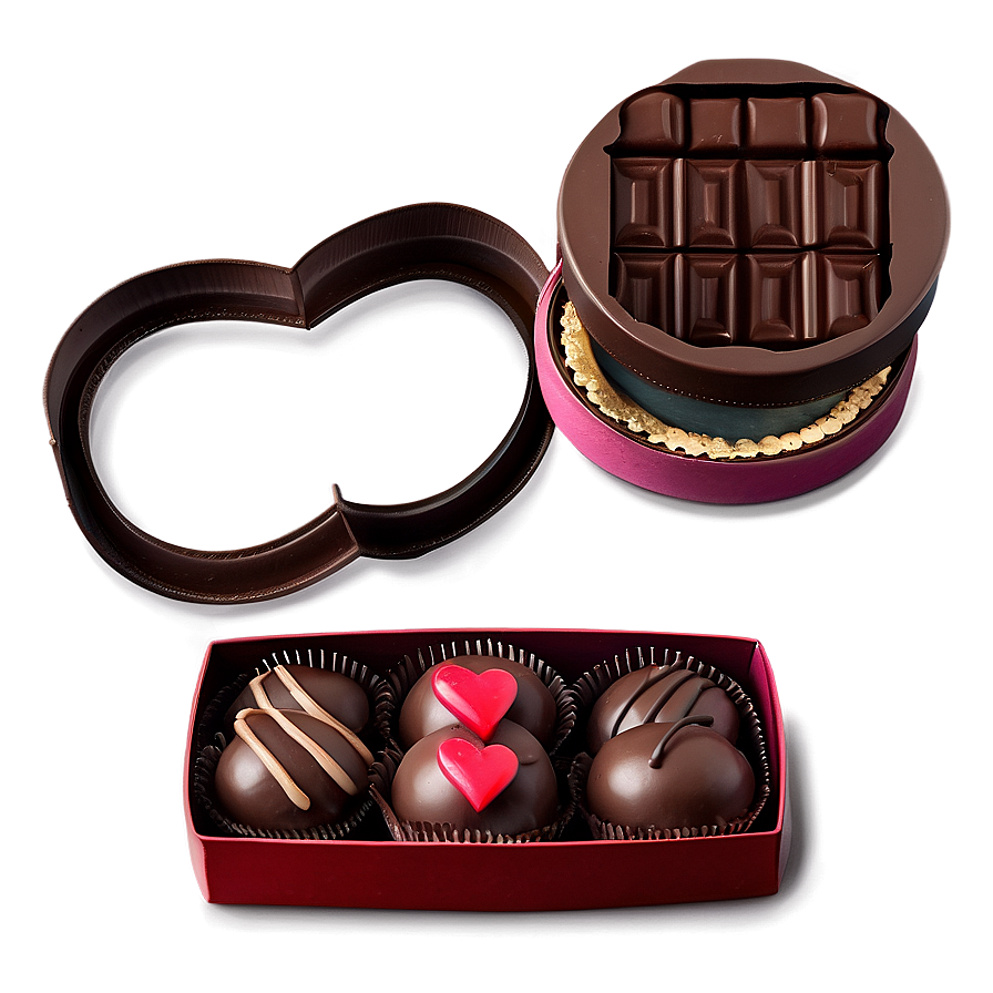 Happy Valentine's Day Chocolate Box Png Per33 PNG image