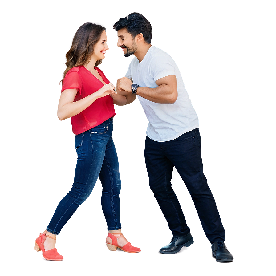 Happy Valentine's Day Couple Dance Png Xok92 PNG image