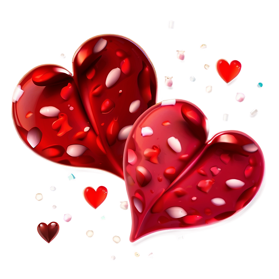 Happy Valentine's Day Heart Confetti Png Mwr PNG image