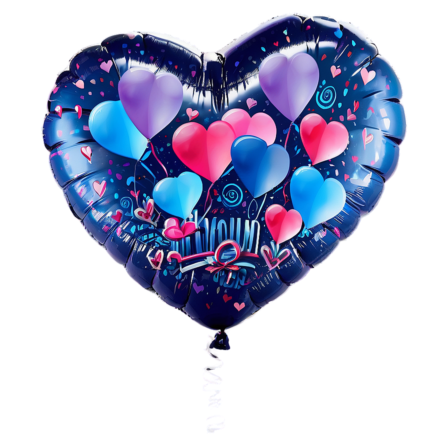 Happy Valentines Day Balloons Png Kjp PNG image