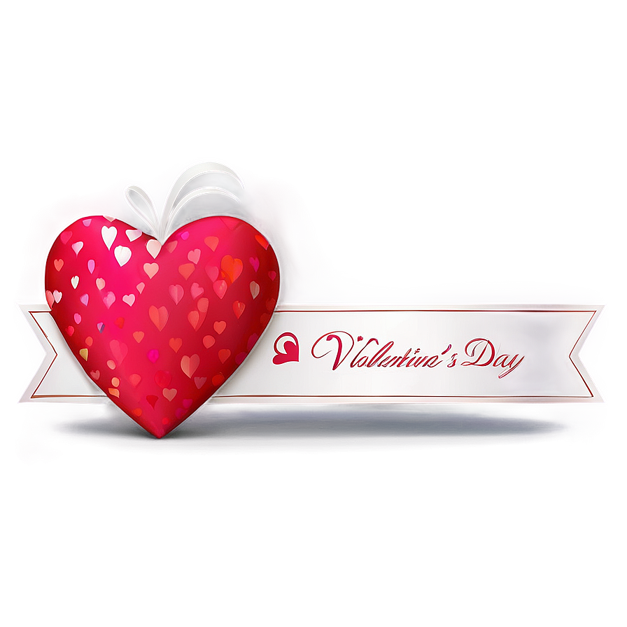 Happy Valentines Day Banner Png Khp PNG image