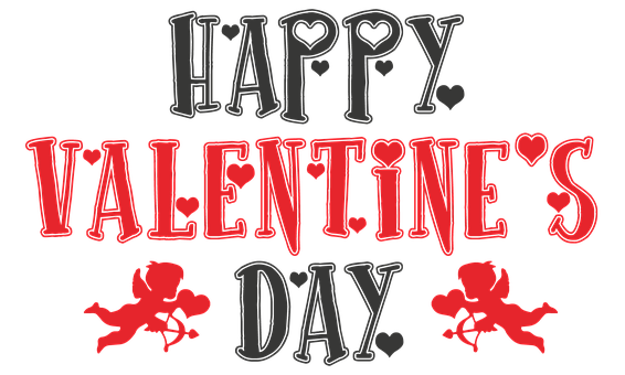 Happy Valentines Day Celebration PNG image