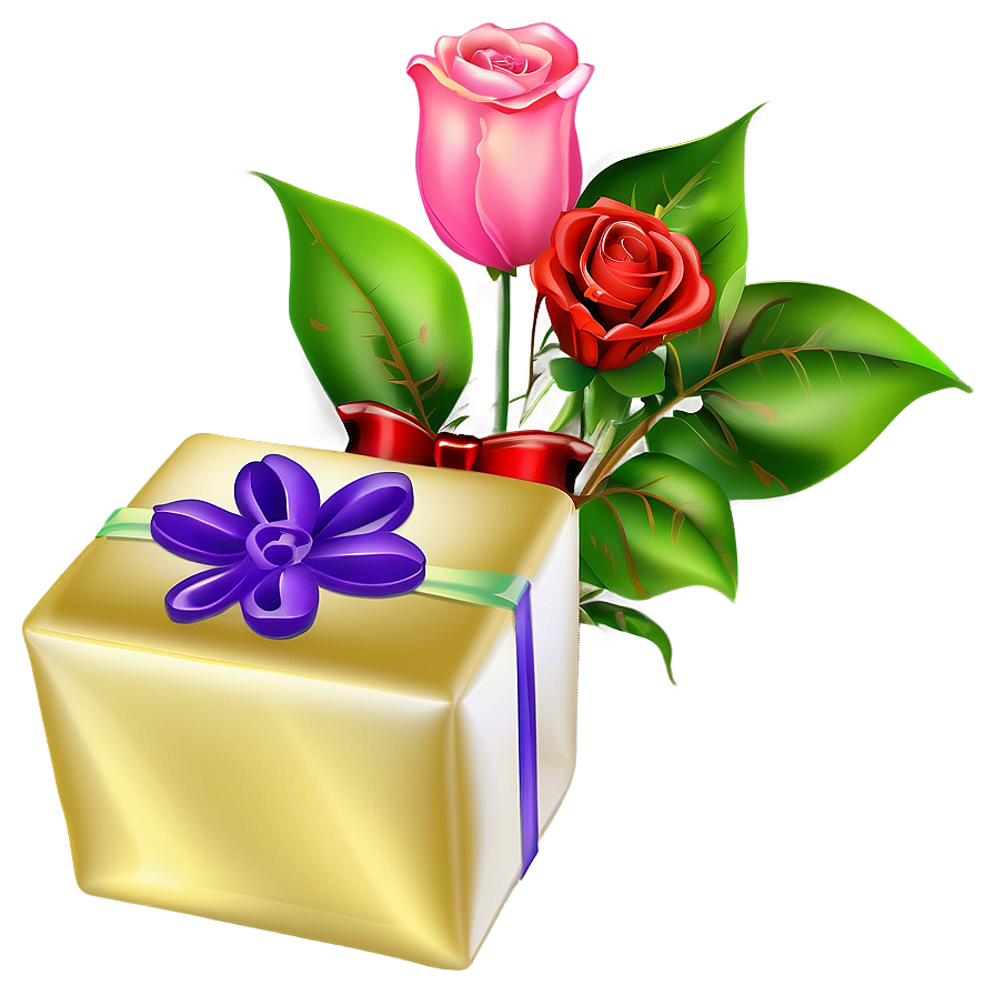 Happy Valentines Day Gift Png Aee41 PNG image