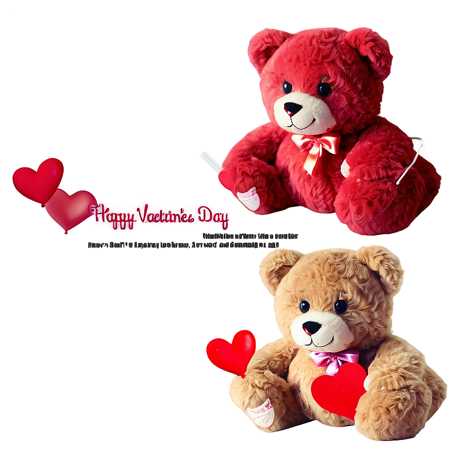 Happy Valentines Day Teddy Bear Png Xtv PNG image