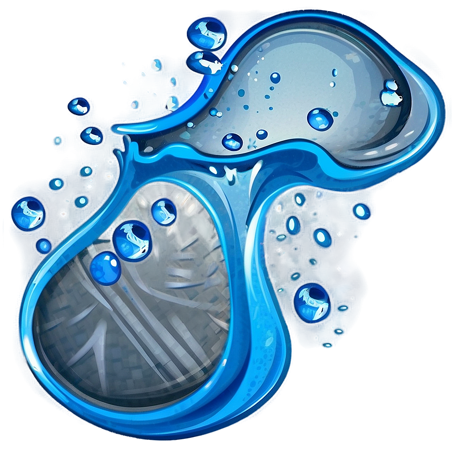 Happy Water Splash Cartoon Png Bve PNG image