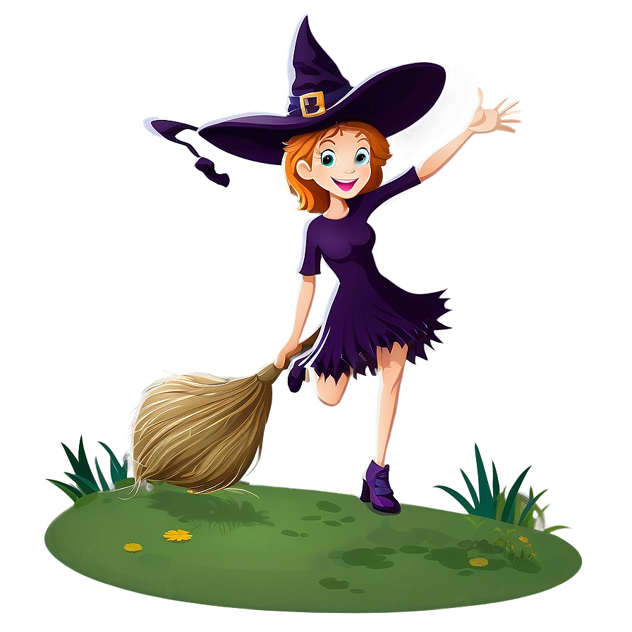 Happy Witch Cartoon Png Xvg PNG image