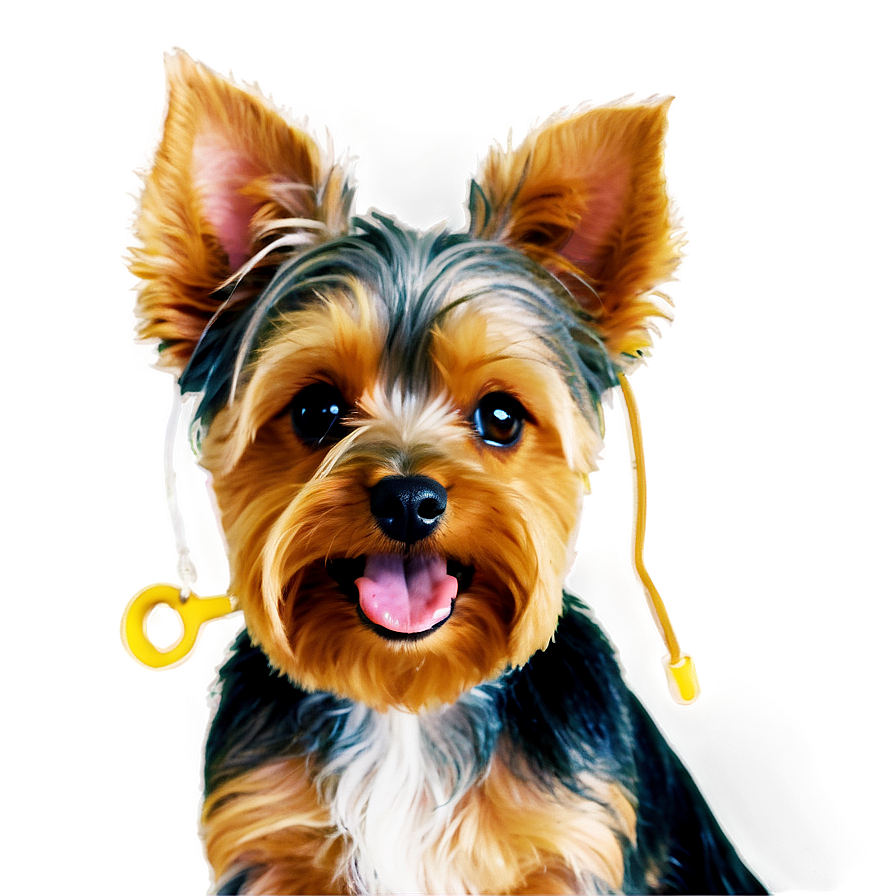 Happy Yorkie Png 06242024 PNG image