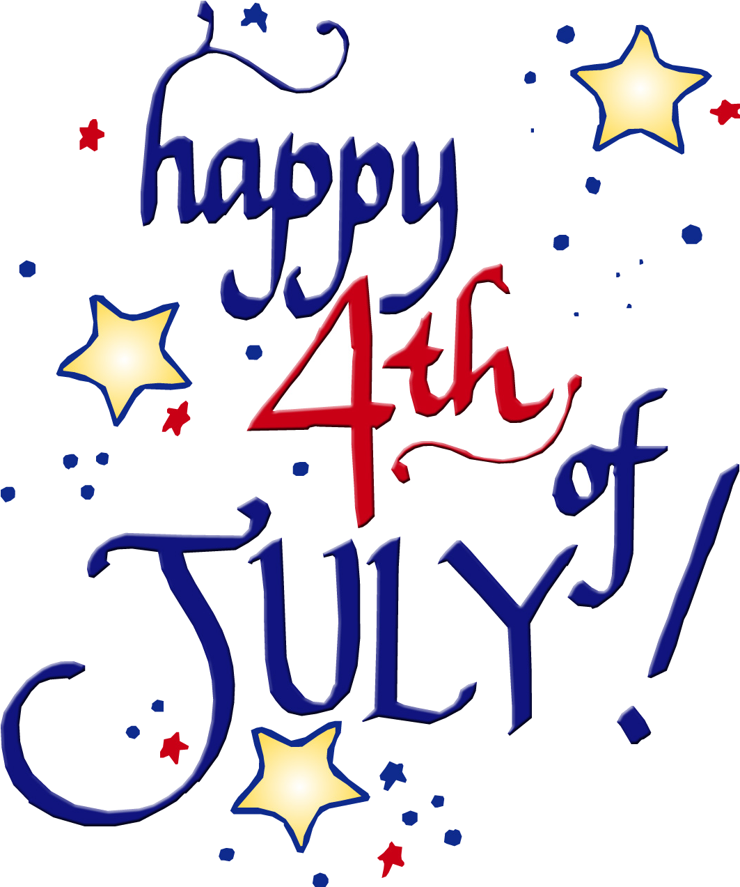Happy4thof July Celebration PNG image