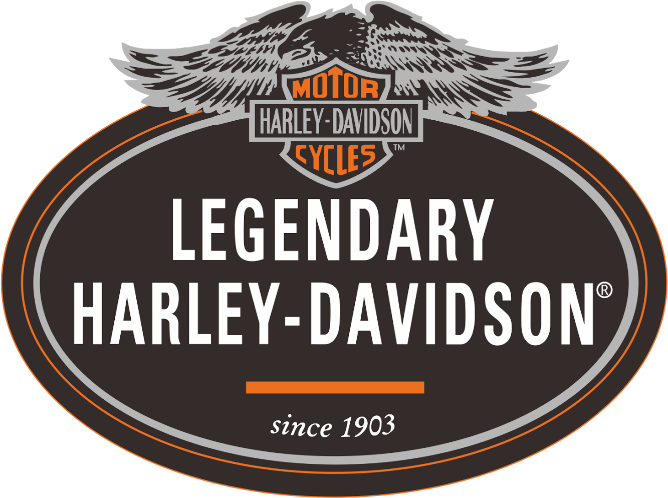 Harley Davidson Logo Legendary PNG image