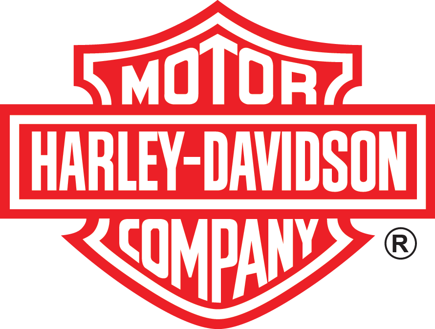 Harley Davidson Logo Redand White PNG image