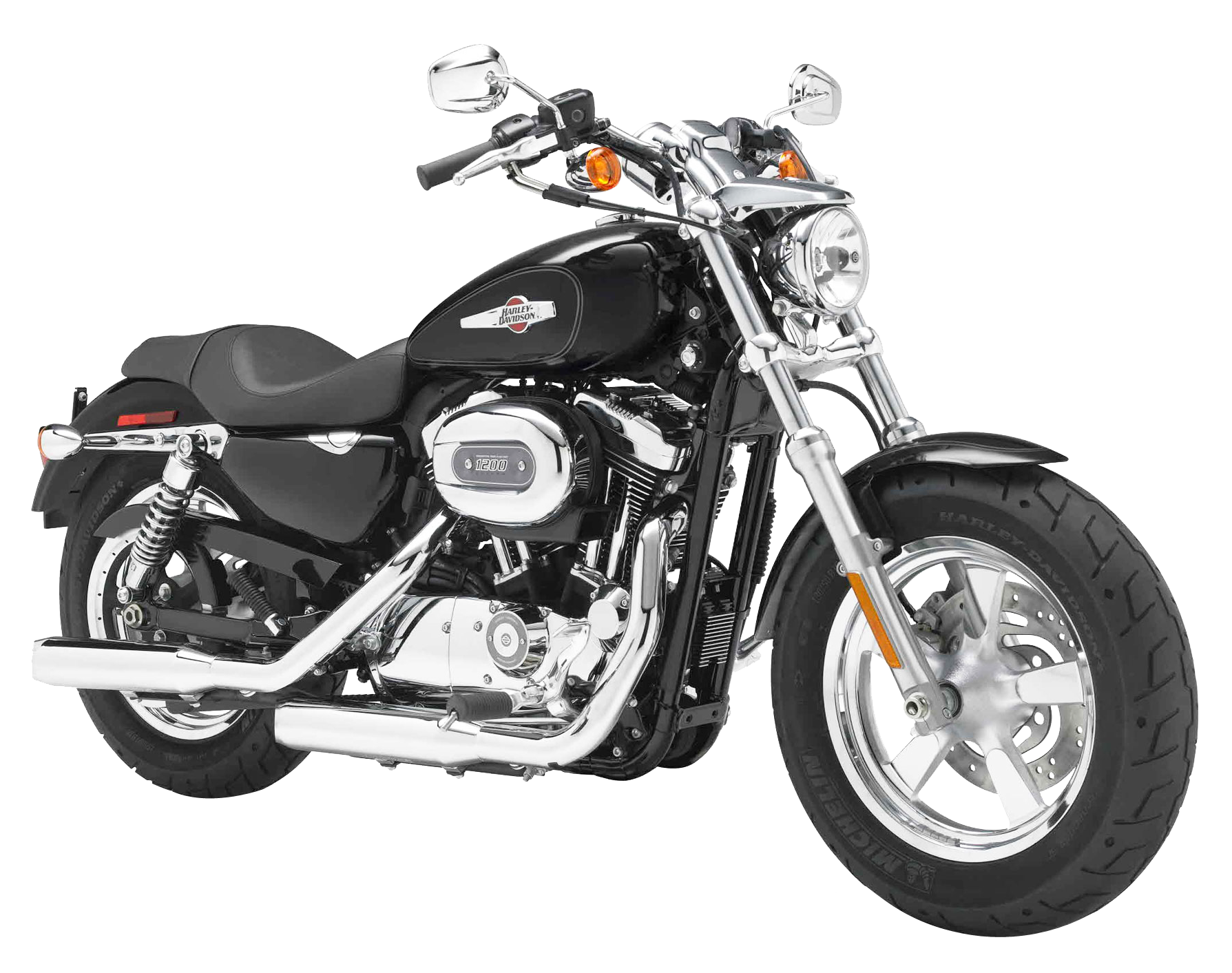 Harley Davidson Motorcycle Profile PNG image