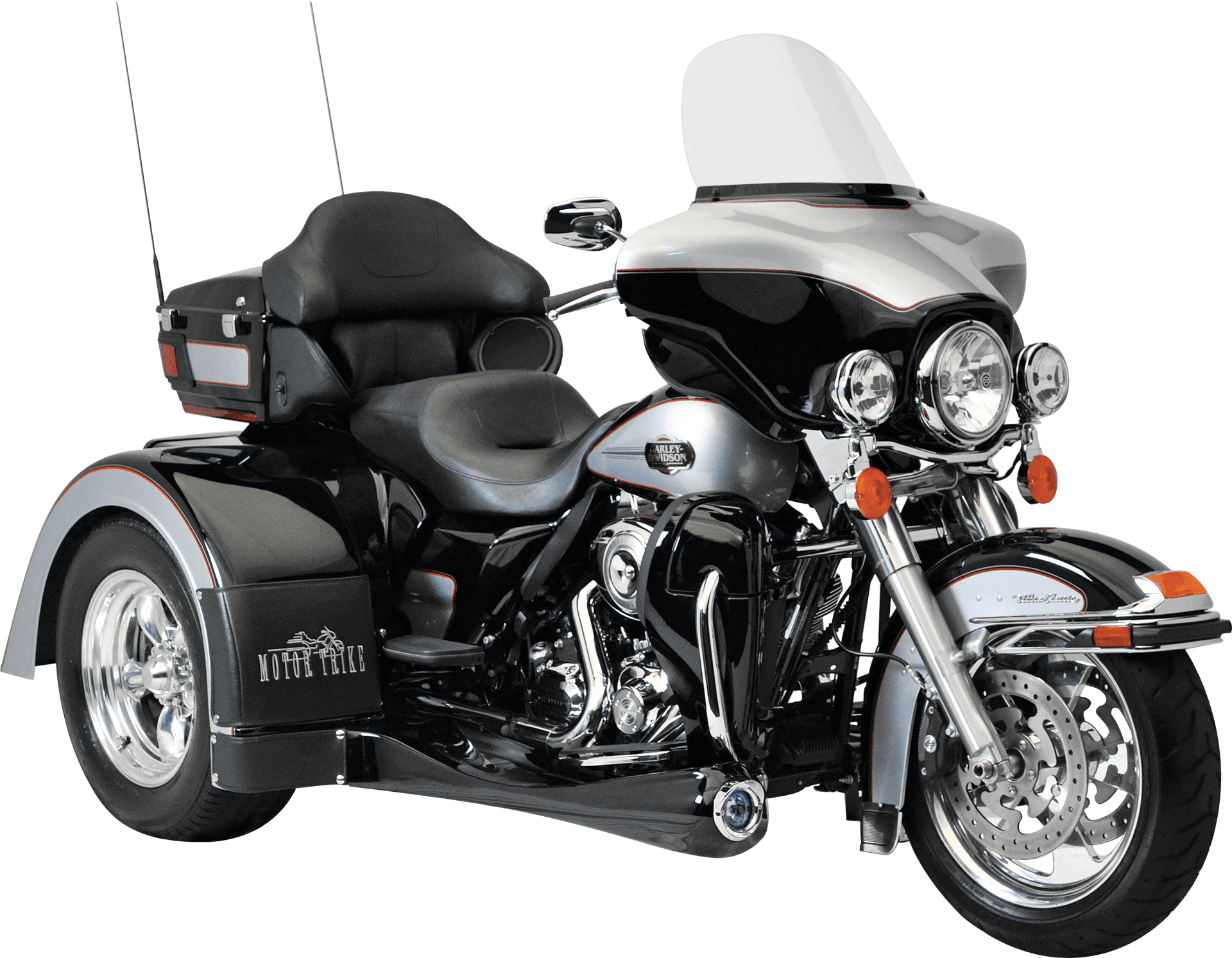 Harley Davidson Trike Motorcycle PNG image