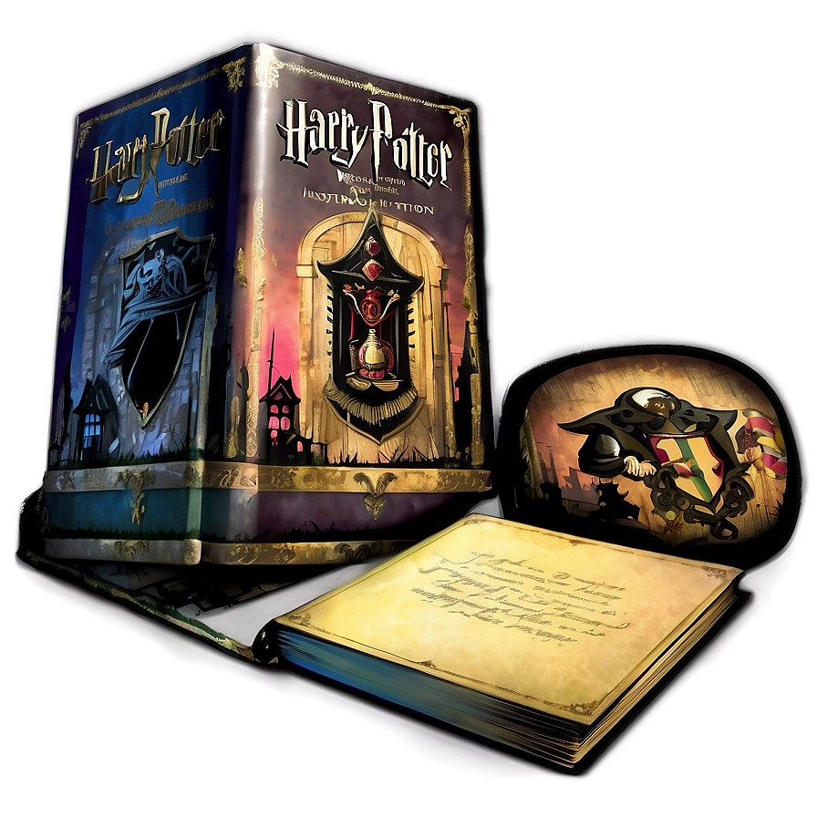 Harry Potter Illustrated Editions Png 06272024 PNG image