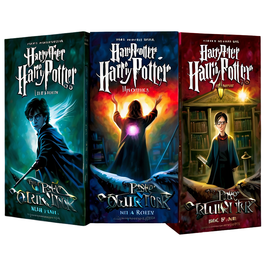 Harry Potter Paperback Editions Png 06272024 PNG image