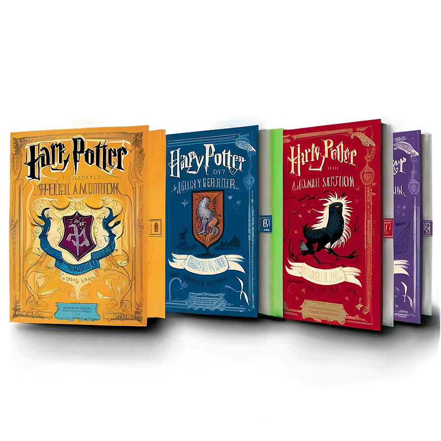 Harry Potter Special Edition Covers Png Mjf PNG image