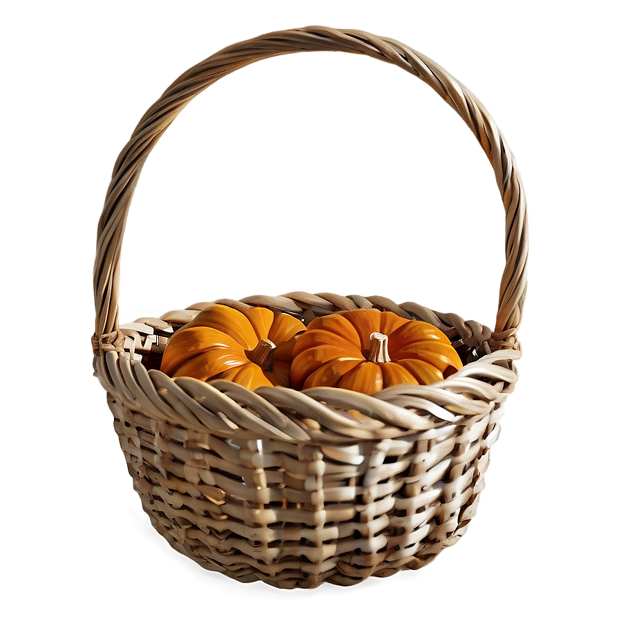 Harvest Pumpkin Basket Png Xad PNG image