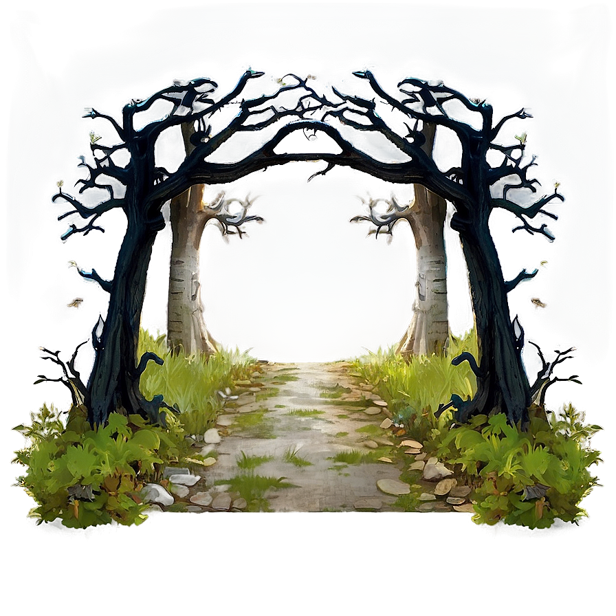 Haunted Forest Path Png Teb PNG image