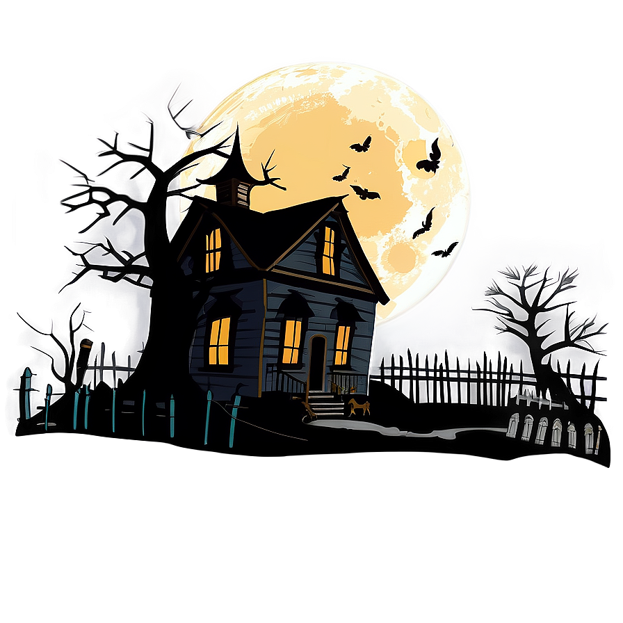 Haunted House Png 05262024 PNG image