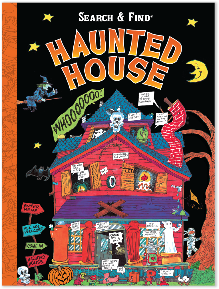 Haunted House Searchand Find Illustration PNG image