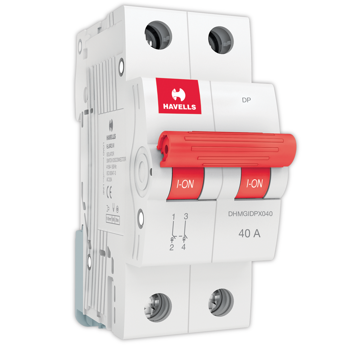 Havells Double Pole Circuit Breaker PNG image