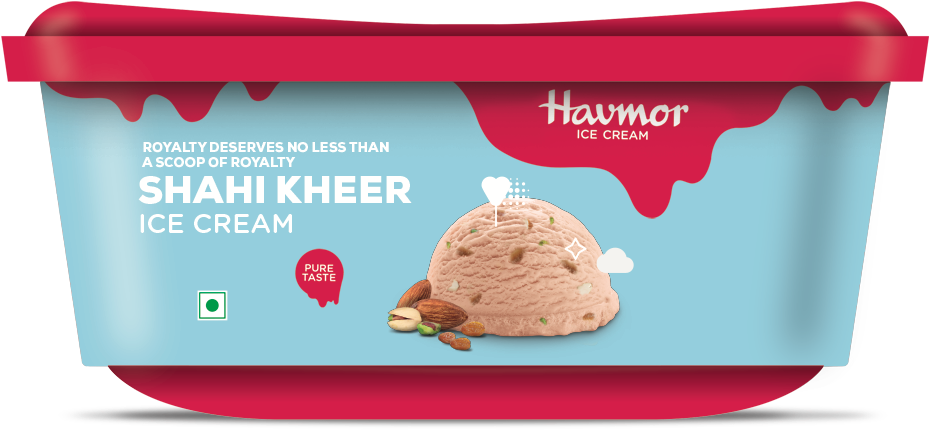 Havmor Shahi Kheer Ice Cream Packaging PNG image