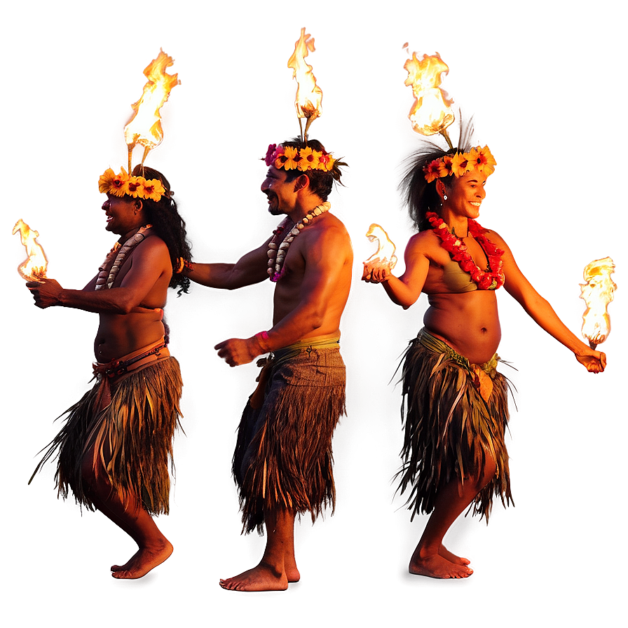 Hawaiian Islands Fire Dance Ritual Png 06212024 PNG image