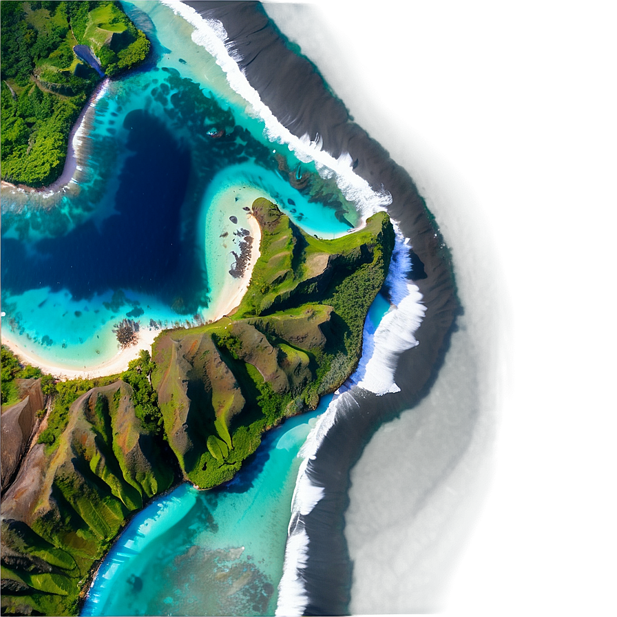 Hawaiian Islands Helicopter Tour Png 06212024 PNG image