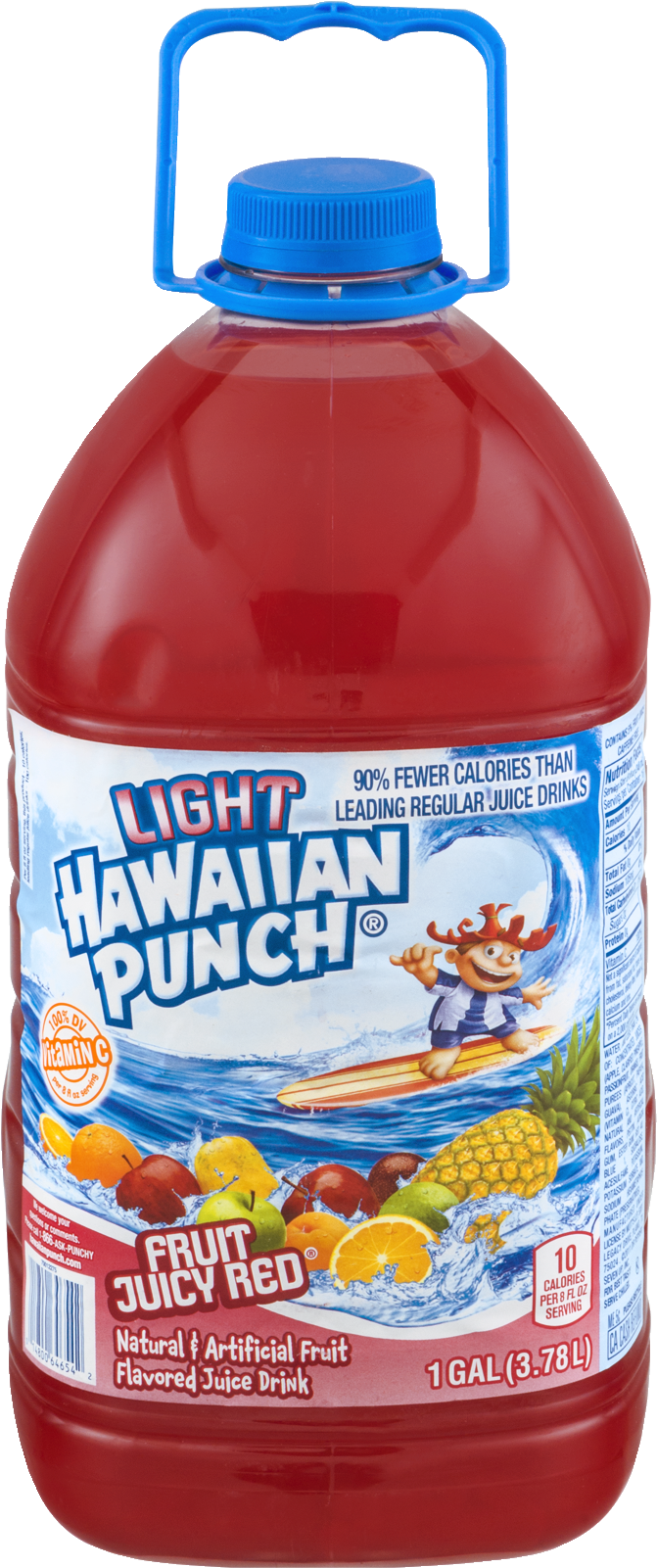 Hawaiian Punch Light Fruit Juicy Red1 Gallon PNG image