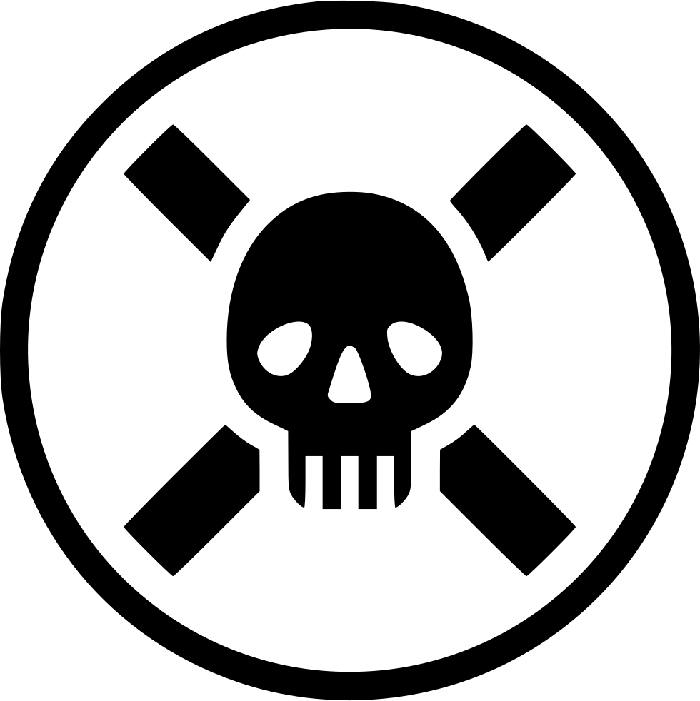 Hazard Symbol Skulland Crossbones PNG image