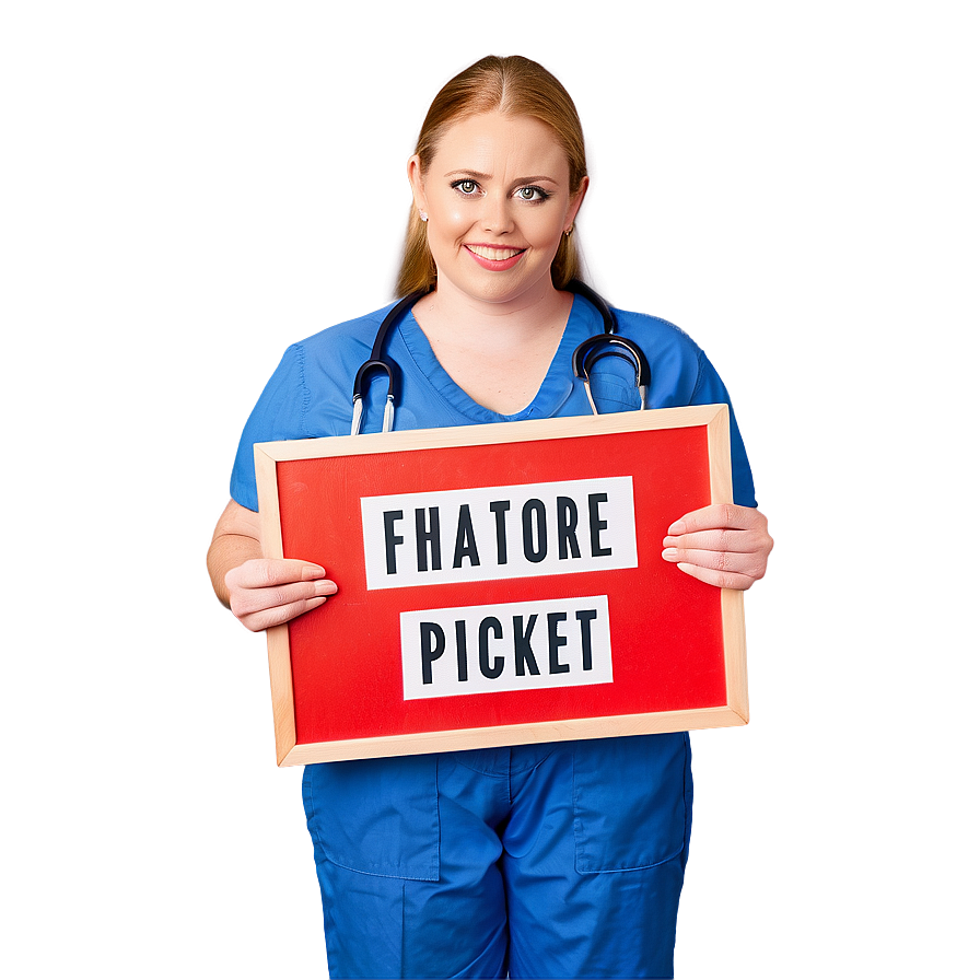 Healthcare Picket Sign Png Vjt PNG image