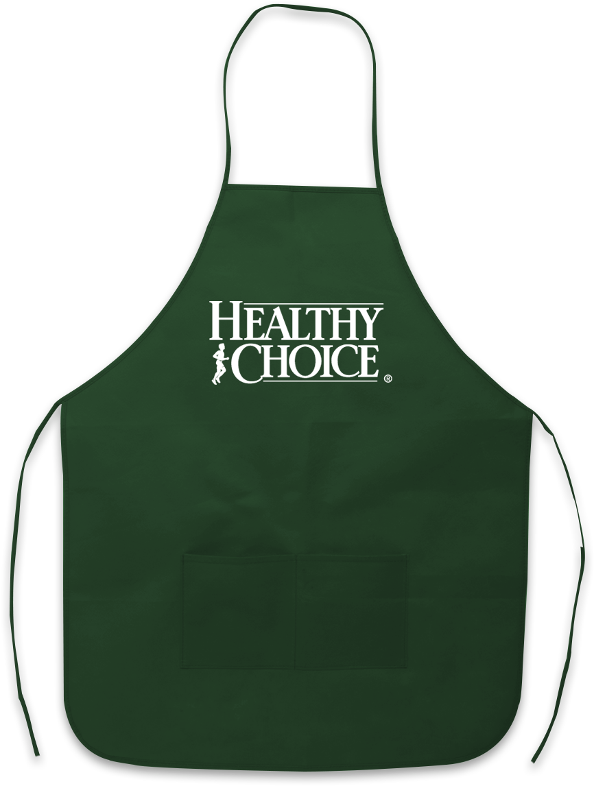 Healthy Choice Green Apron PNG image