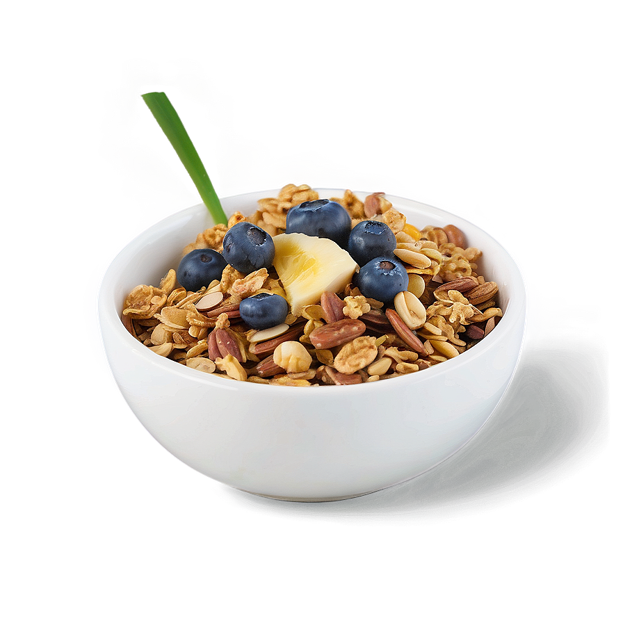 Healthy Granola Bowl Png 05212024 PNG image