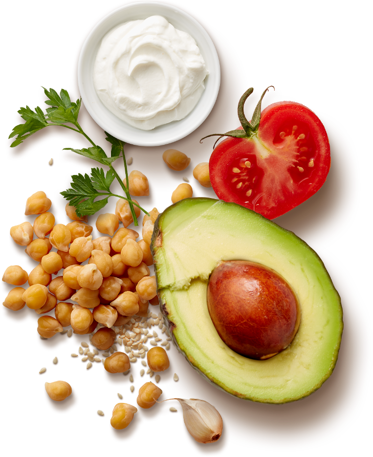 Healthy Vegetarian Ingredients PNG image