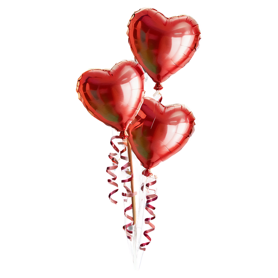 Heart Balloon Bouquet Png Dhx50 PNG image