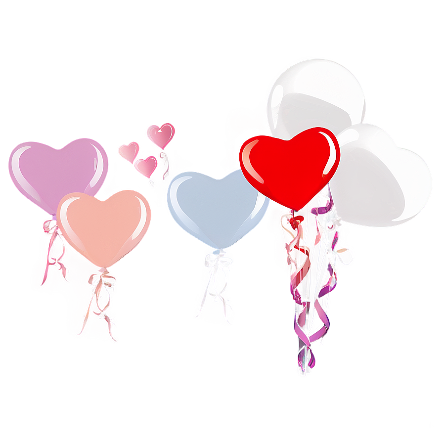 Heart Balloon Cluster Png 39 PNG image