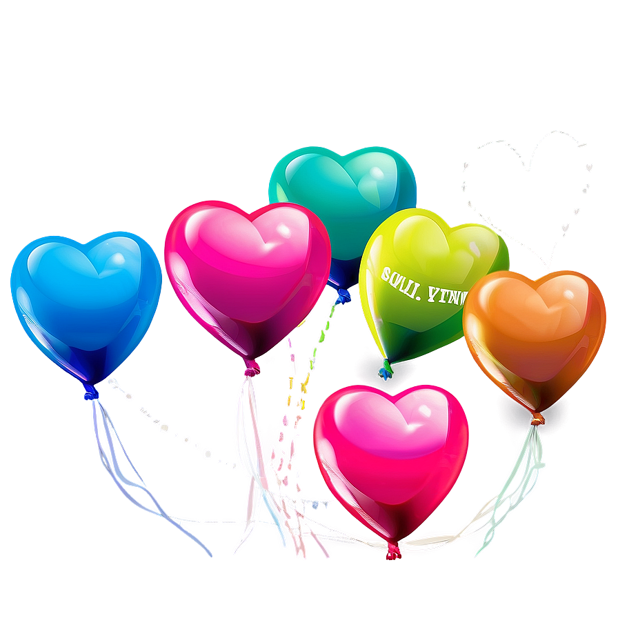 Heart Balloon With Message Png Rso PNG image