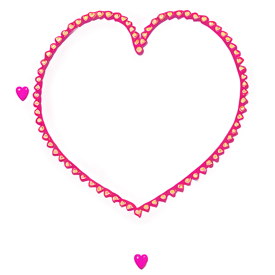 Heart Border For Love Letters Png Ukc PNG image