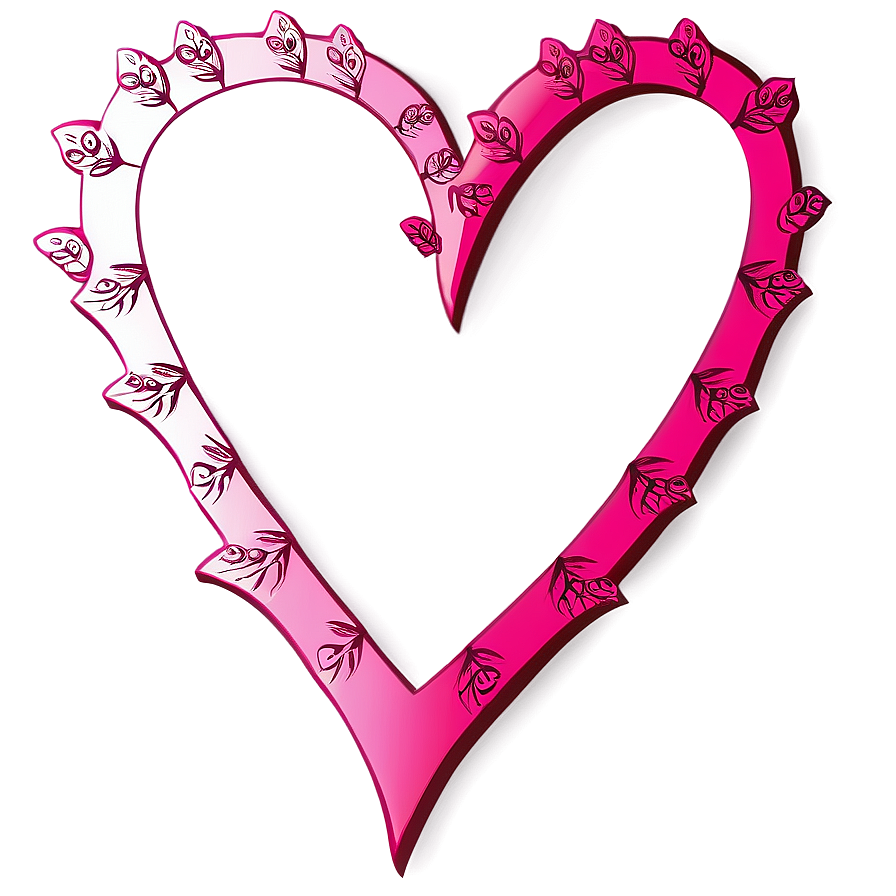 Heart Border For Valentines Day Png Jyg PNG image