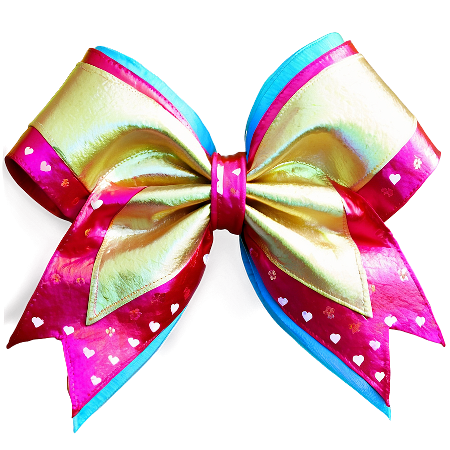 Heart Cheer Bow Png Dcj6 PNG image