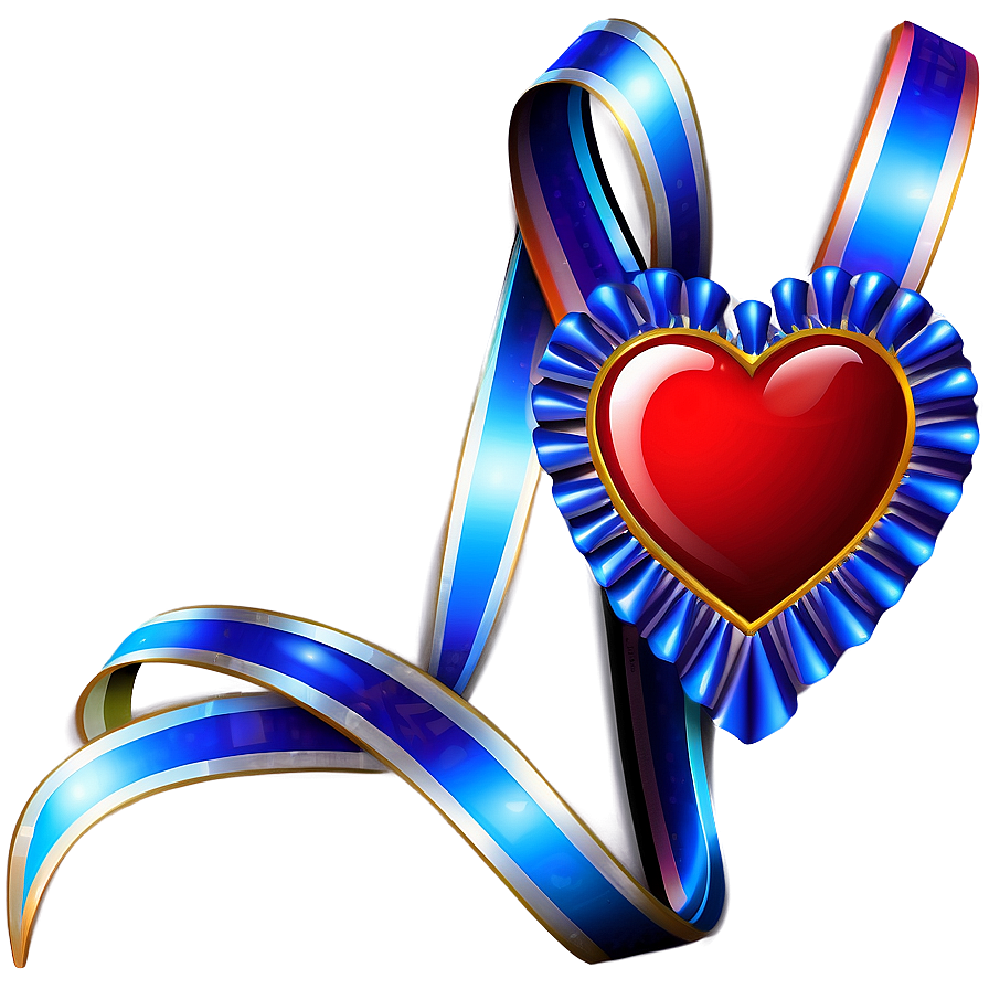 Heart Clipart With Ribbon Png Kyh57 PNG image