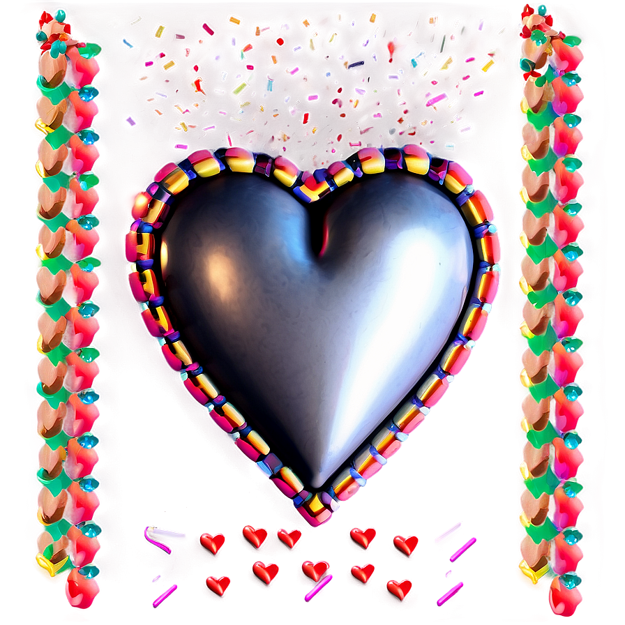 Heart Confetti Celebration Png D PNG image