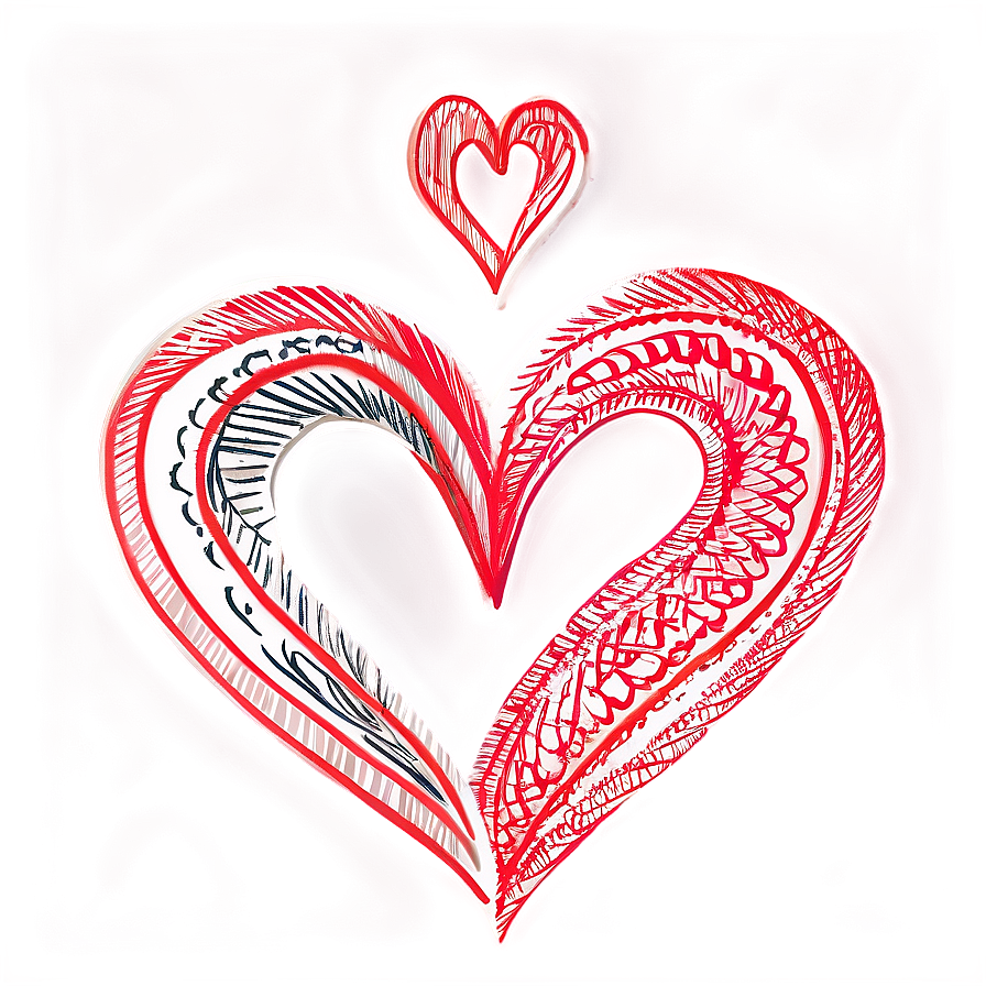 Heart Doodle Clipart Png Jww27 PNG image