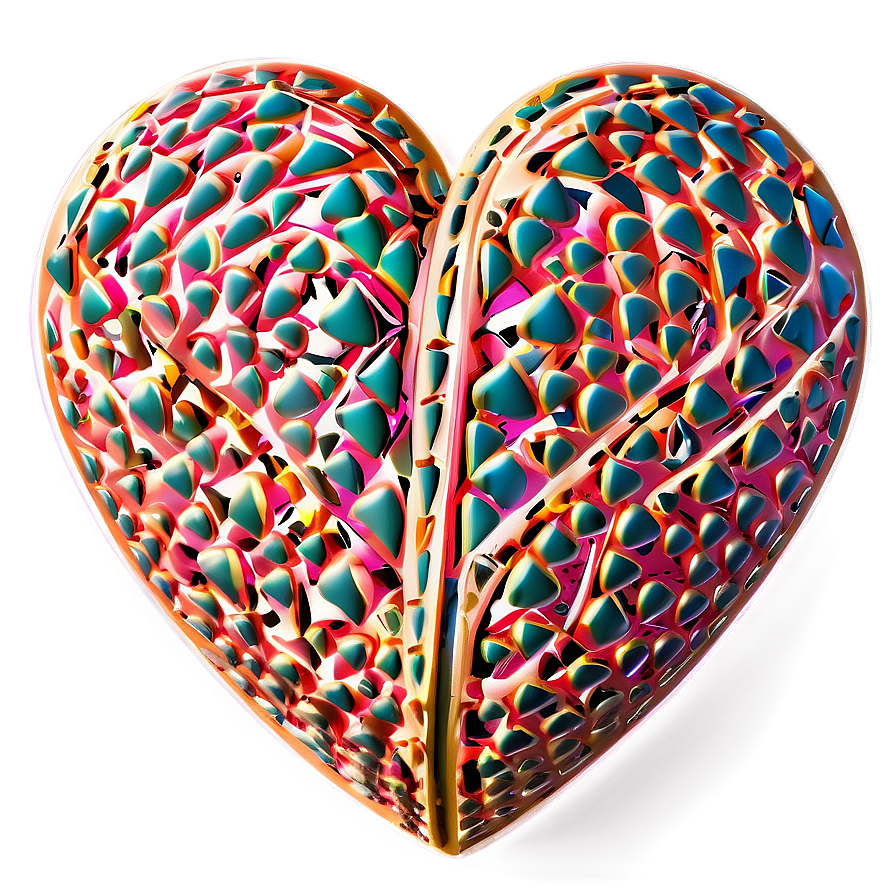 Heart Doodle Pattern Png 06262024 PNG image